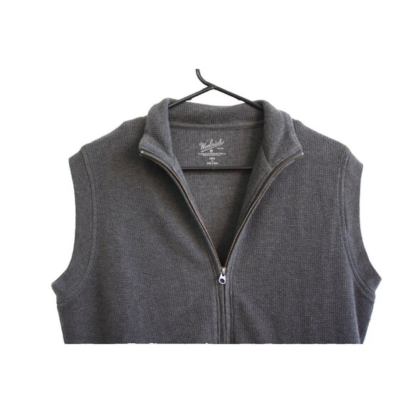 Woolrich Zip Up Mens Thermal Sleeveless Vest Gray Size Small - Picture 3 of 7